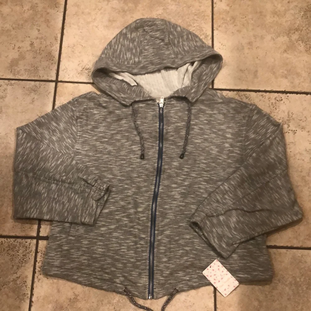 Free People Grey Heath Hoodie